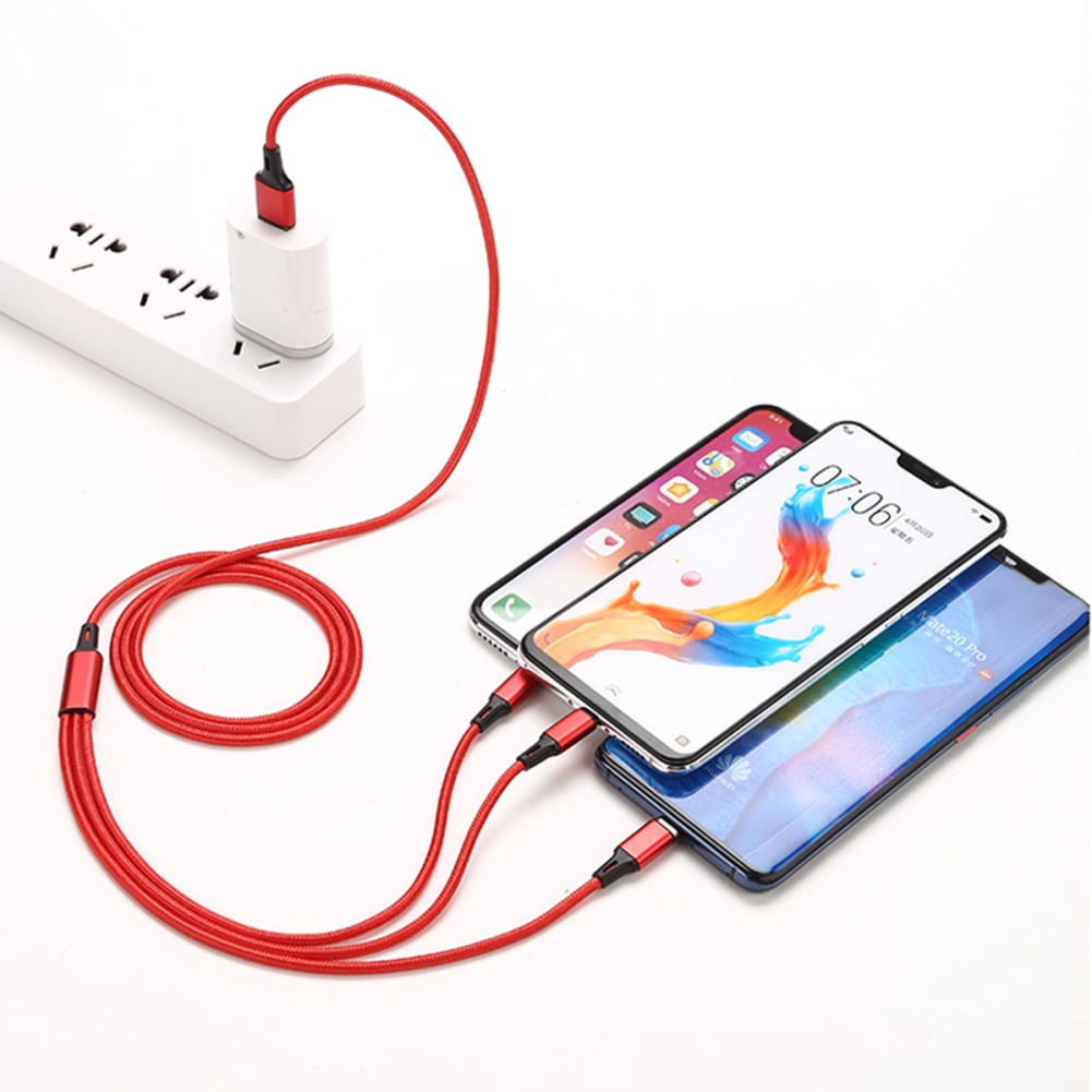 Baseus dây cáp sạc Dây quấn Sạc Dây sạc 1.2m * 2.4A 3 trong 1 Micro cáp USB, Loại C Cáp, iOS cáp TPE nhựa nhiệt dẻo đàn hồi cáp