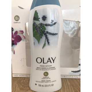 SỮA TẮM OLAY BODY WASH 700ML - HOA OẢI HƯƠNG & LÁ CÂY BẠCH DƯƠNG (Hàng Mỹ)