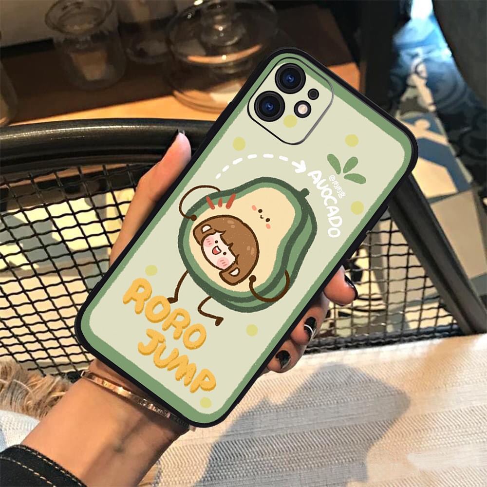 Vỏ ốp iPhone Silicon viền vuông Avocado cho iPhone 6/6pl/6s/6spl/7/7pl/8/8pl/x/xs/11/12/13/pro/max - Chinchincase