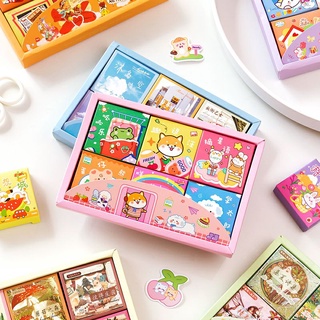 Set 50 Sticker Trang Trí Sổ Dễ Thương.