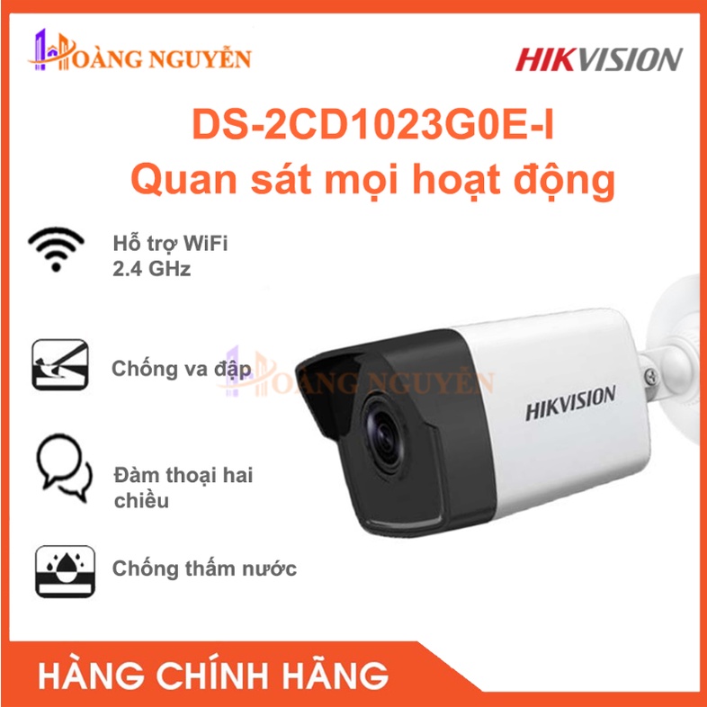 [NHÀ PHÂN PHỐI] Camera IP hồng ngoại 2.0 Megapixel HIKVISION DS-2CD1023G0E-I(L)