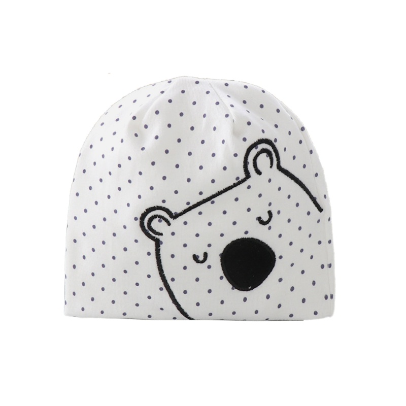 Mũ Trùm Đầu Bằng Cotton Mềm Mại In Họa Tiết Thú Hoạt Hình Dễ Thương Giữ Ấm Cho Bé Sơ Sinh