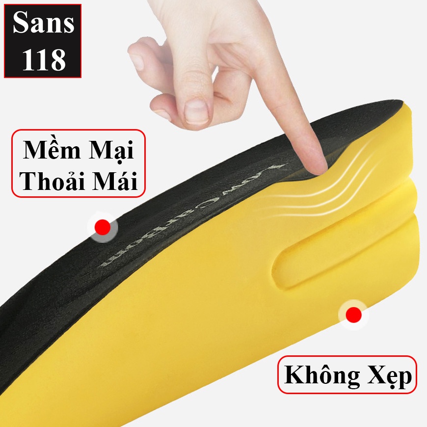 Giày tây nam tăng chiều cao 10cm Sans118 giầy da bóng đế độn nâng gót chú rể mặc vest âu công sở size nhỏ bé 37