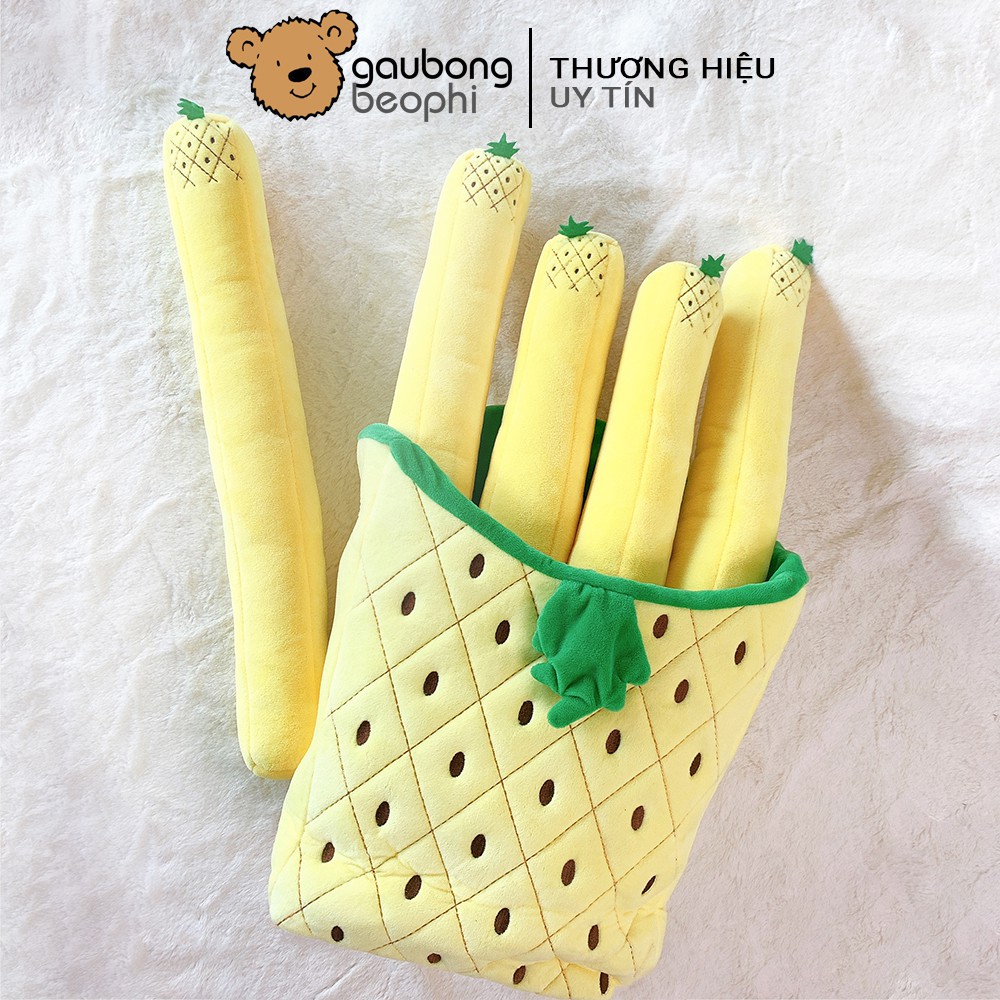 Gối Mền Snack Khoai Tây Gấu Bông Béo Phì