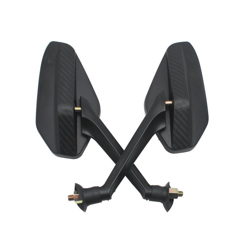 Bộ 2 Gương Chiếu Hậu Bằng Sợi carbon Màu Đen Thông Dụng Cho Xe Máy Điện