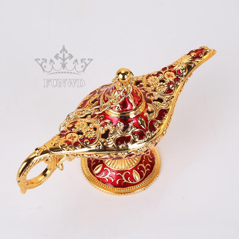 Đèn thần Aladdin bằng hợp kim kẽm phong cách châu Âu thiết kế sáng tạo dùng làm quà tặng/trưng bày trang trí