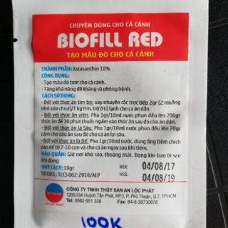 BIOFILL RED _ TẠO MÀU ĐỎ CHO CÁ CẢNH