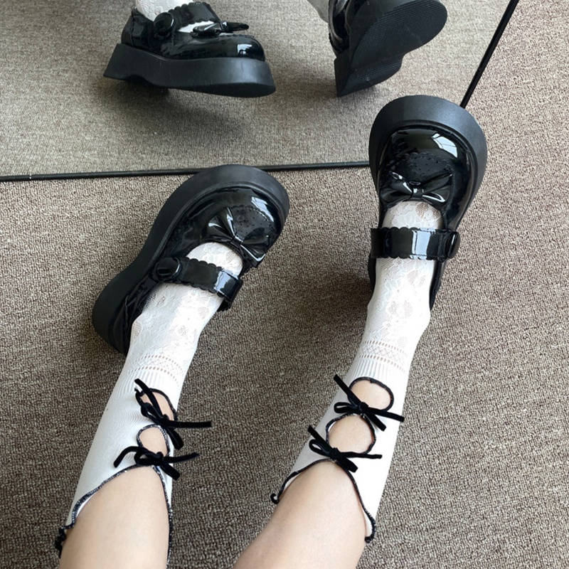XIXI Vớ Ren Co Giãn Đính Nơ Phong Cách Lolita Harajuku Cho Nữ