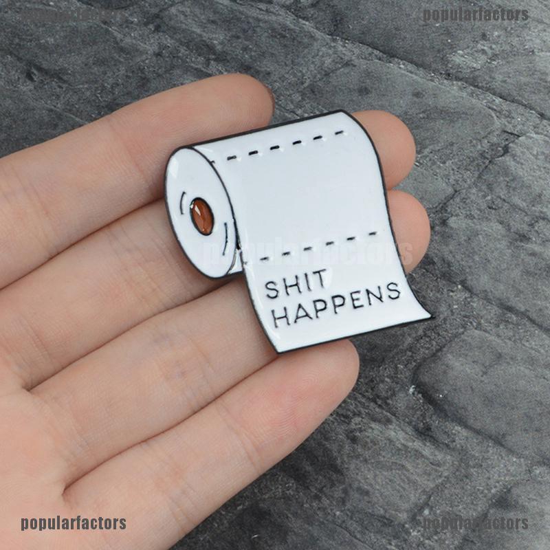 Ghim Cài Áo Hình Cuộn Giấy Vệ Sinh Dễ Thương