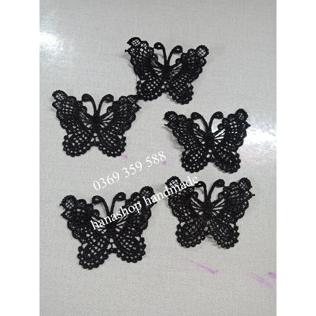 Ren Bươm Bướm Trang Trí Váy Áo, Bờm Tóc