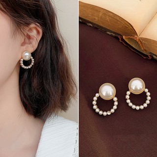 Khuyên Tai Tròn Mạ Bạc 925 Thời Trang Dành Cho Nữ