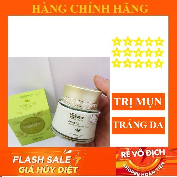 HÀNG CHÍNH HÃNG - Kem xóa mụn thâm, dưỡng trắng da trà xanh BENEW Green Tea Hàn quốc 60ml /Hộp