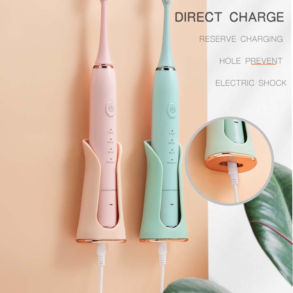 Giá Đỡ Bàn Chải Đánh Răng Điện Tử Dán Tường Tiết Kiệm Không Gian