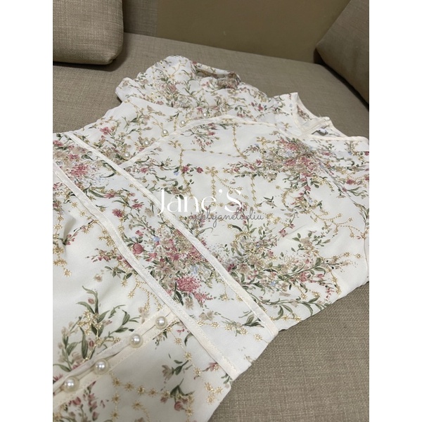 Jane Sườn xám dự tiệc cách tân thêu hoa Vintage kết hợp hiện đại sang trọng ẢNH THẬT CUỐI