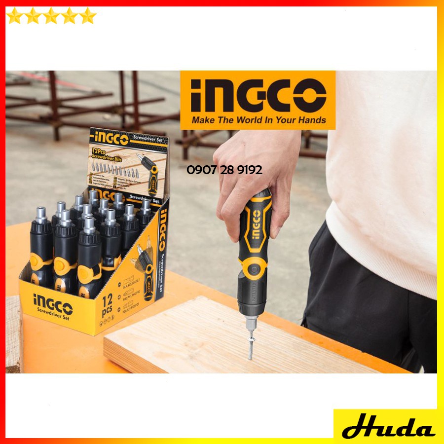 Bộ tua vít đa năng 13 chi tiết Total Ingco Bộ tuốc nơ vít nhiều đầu vít  POI