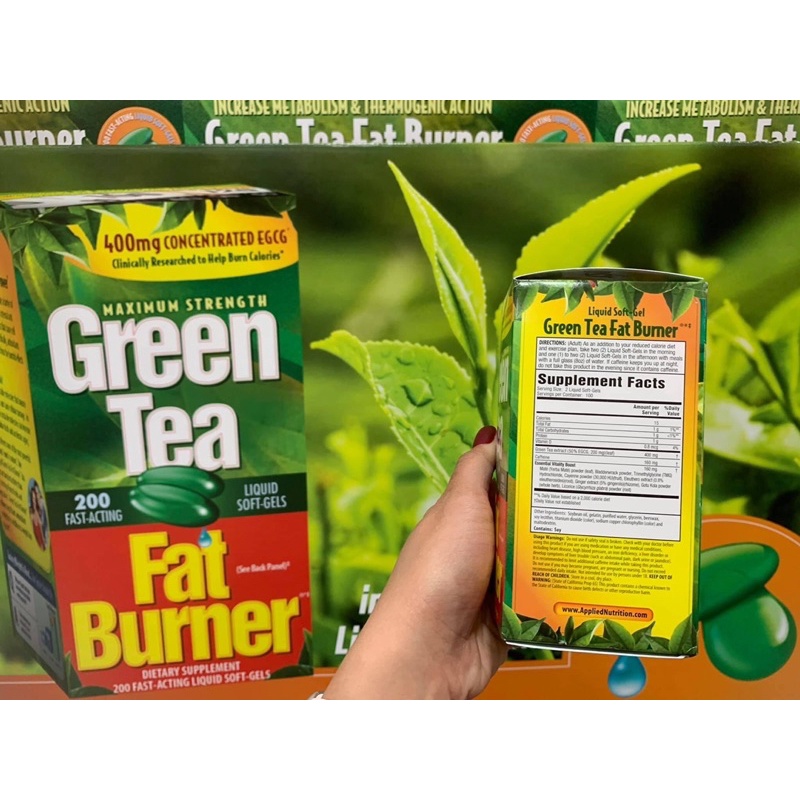 Viên uống từ Trà Xanh Green Tea Fat Burner 200 viên của Mỹ