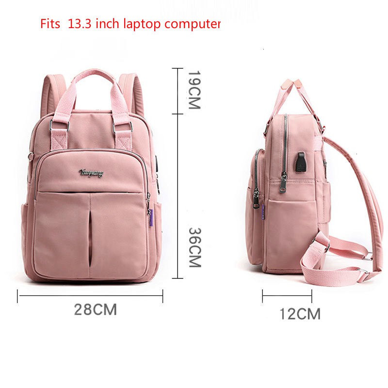 Ba lô LEACAT đi học/ du lịch đựng laptop có ngăn sạc USB thích hợp cho nam và nữ