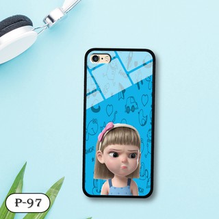 Ốp kính in hình cute Iphone 6 Plus