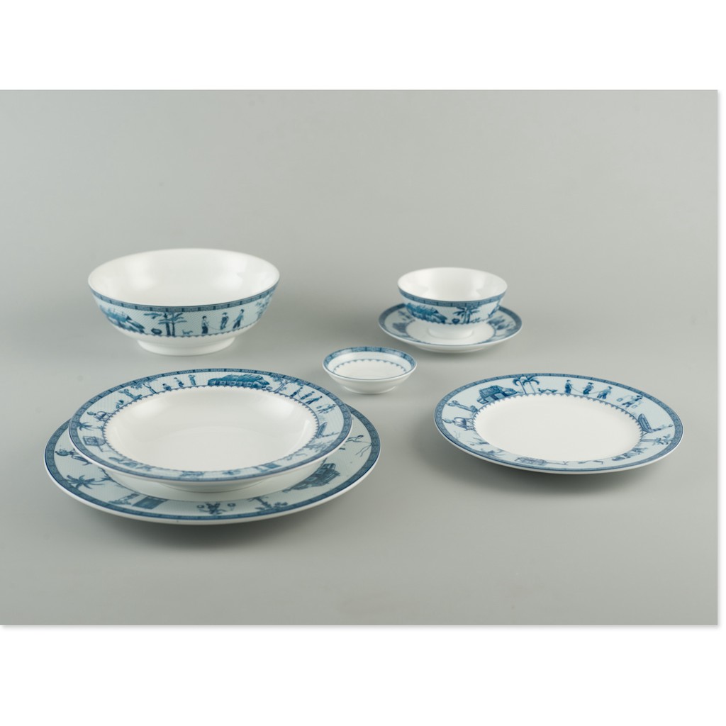 Tô cao Minh Long 15 cm Jasmine Thôn Dã hàng đẹp cao cấp dùng để ăn cơm trong gia đình, đãi khách, tặng quà tân gia