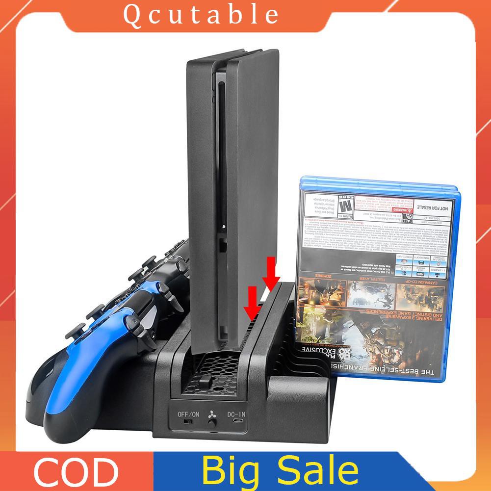 Đế Sạc Đôi 3 Trong 1 Kèm Quạt Tản Nhiệt Cho Ps4/Ps4 Slim Pro