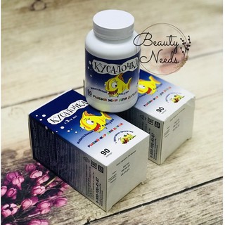 Dầu cá tuyết 90 viên nhai vị trái cây của Nga