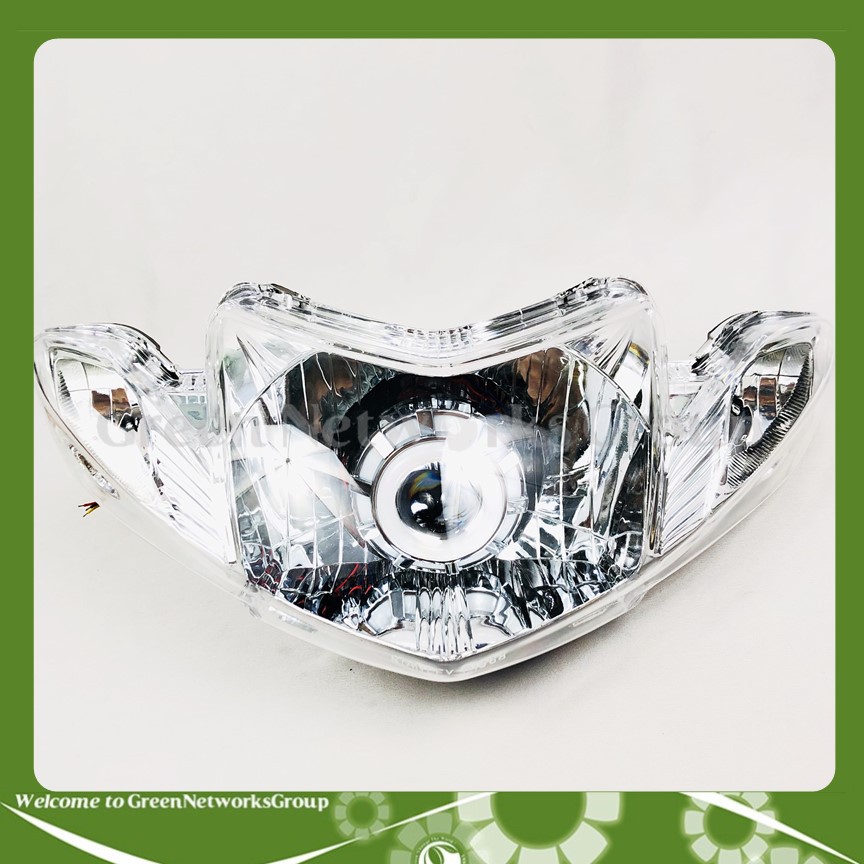 Đầu đèn pha xe sirius bóng bi cầu  ( 4 chế độ ) chớp trắng , cos pha trắng , led màu Greennetworks