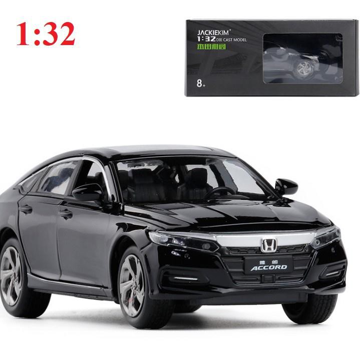 Xe ô tô mô hình HONDA Accord tỉ lệ 1:32 xe chạy cót bằng sắt có âm thanh và đèn khi mở cửa  hàng Quảng Châu