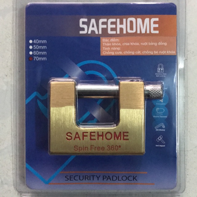 Ổ khoá cầu ngang SAFEHOME 7 phân