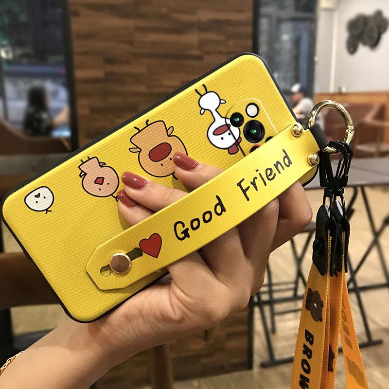 Ốp điện thoại có dây đeo chống bụi thời trang cho Xiaomi Poco X3 NFC/X3 Pro
