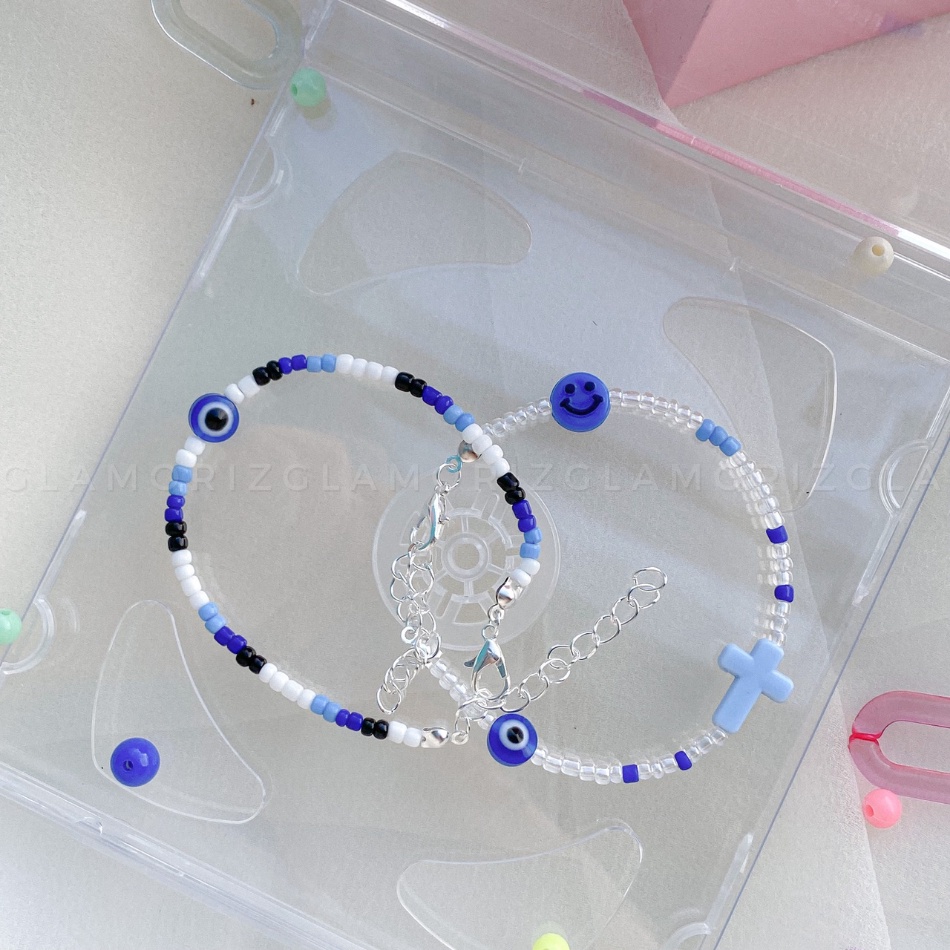 💙 𝑫𝑹𝑬𝑨𝑴 𝑬𝒀𝑬 & 𝑫𝑬𝑳𝑾𝒀𝑵 💙 Vòng tay handmade hạt cườm thời trang độc lạ Unisex ☄️☄️☄️ | Made by Glamorizzz |