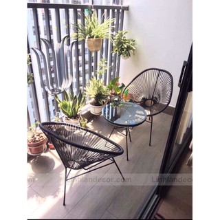 Bộ bàn ghế thư giãn ((bàn ghế ban công/bàn ghế cafe sân vườn/ bàn ghế mây nhựa)