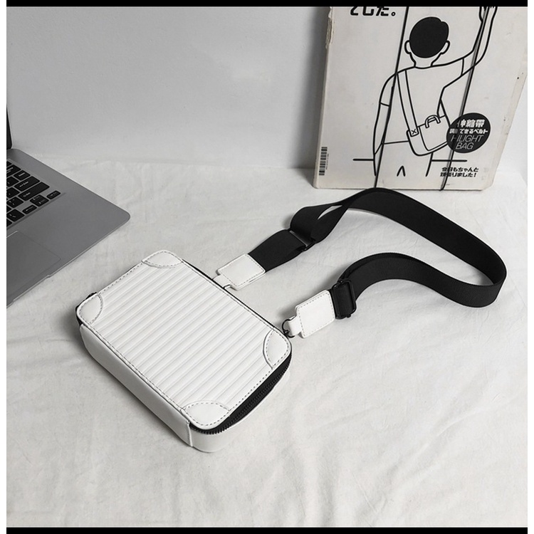 Túi da đeo chéo thời trang sành điệu cho nam Men Sling Bag Shoulder Bag Crossbody Bag Messenger Bag for Men Birthday Gift