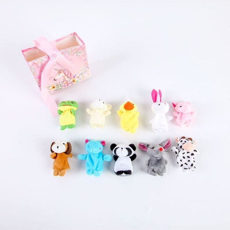 Set 10 Con Rối Ngón Tay Hình Động Vật Hoạt Hình Dễ Thương
