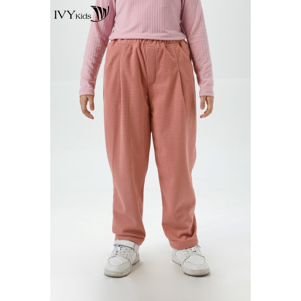 Quần nhung dáng baggy bé gái IVY moda MS 22G1467