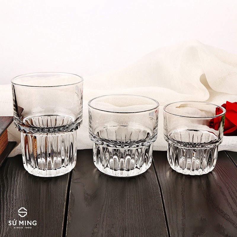 Cốc Ly Thuỷ Tinh  Thuỷ Tinh Dày Dặn Cao Cấp Phong Cách Độc Đáo