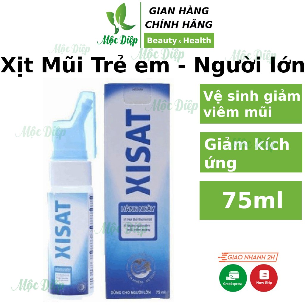 Dung dịch rửa mũi cho bé ❤️CHÍNH HÃNG Xisat Trẻ Em ❤️ giúp xịt sạch, thông mũi ngăn ngừa sổ mũi, nghẹt mũi, viêm mũi