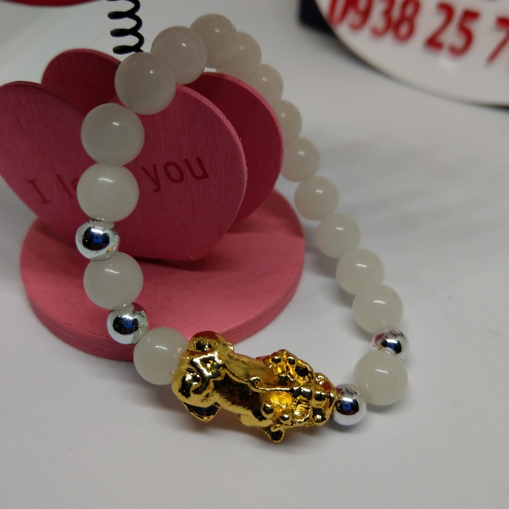 Vòng tay Tùy Hưu đá phát sáng ban đêm