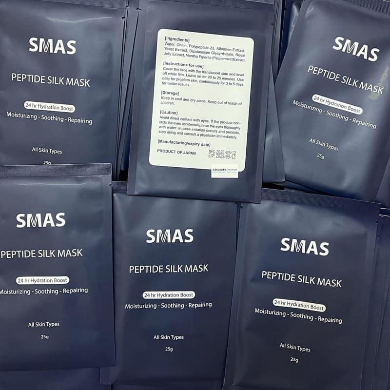Mặt nạ SMAS Peptide Silk Mask phục hồi da Nhật Bản