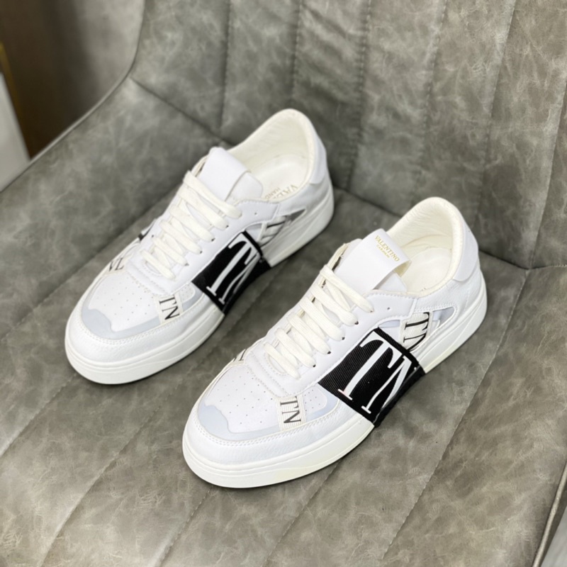 Giày thể thao nam buộc dây . Giày VLTN nam đen, trắng da cao cấp kèm hộp BD-183