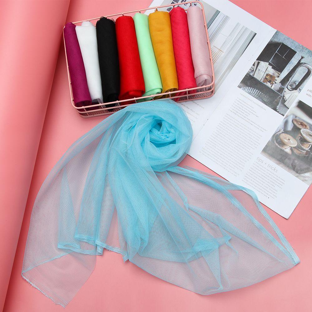 Vải Tuyn Màu Cầu Vồng 50cm * 150cm Làm Phụ Kiện Cho Búp Bê