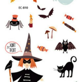 Hình xăm dán chủ đề Halloween