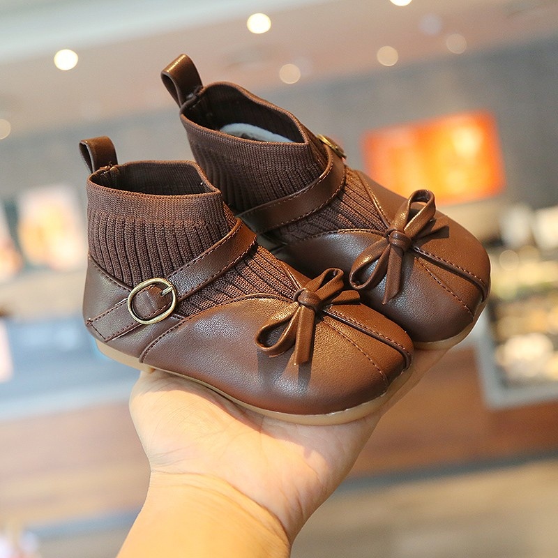 Bốt cổ thun cao cấp cho bé gái mã mới F6-F16