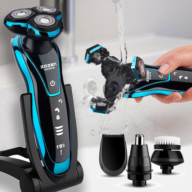Máy cạo râu 4d Zozen, máy cạo râu đa năng 4 in 1 chống nước ip X7 hàng CHÍNH HÃNG