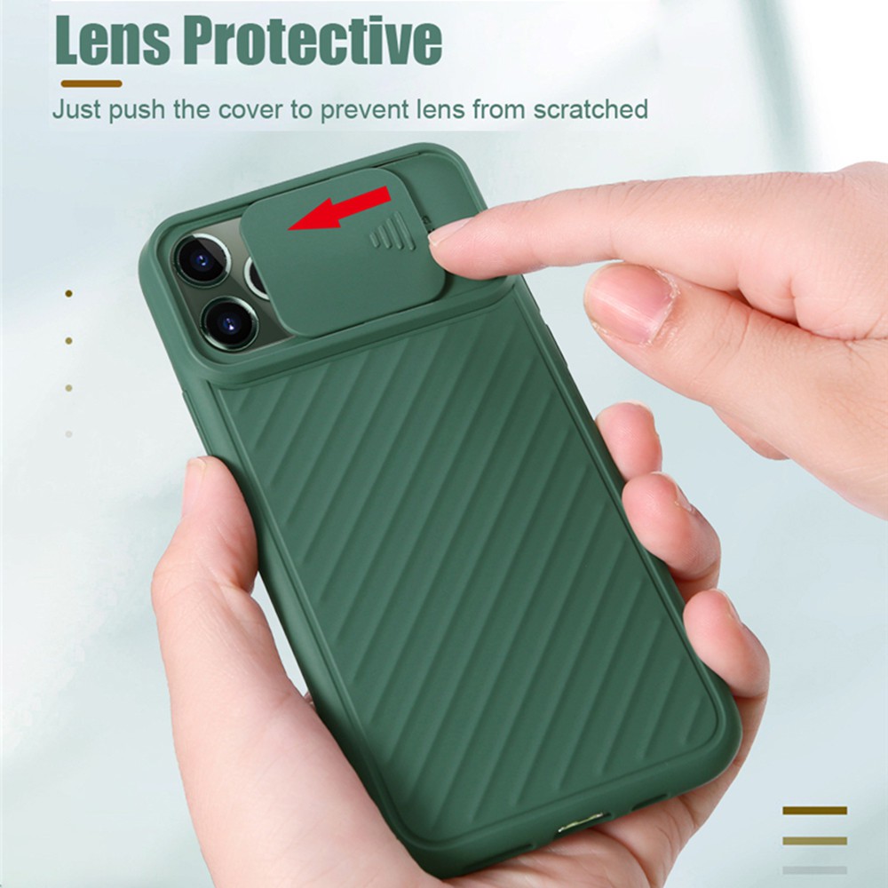 Ốp điện thoại silicon TPU mềm màu trơn chống sốc bảo vệ camera cho iPhone 11 Pro X XR XS Max 67 8 Plus