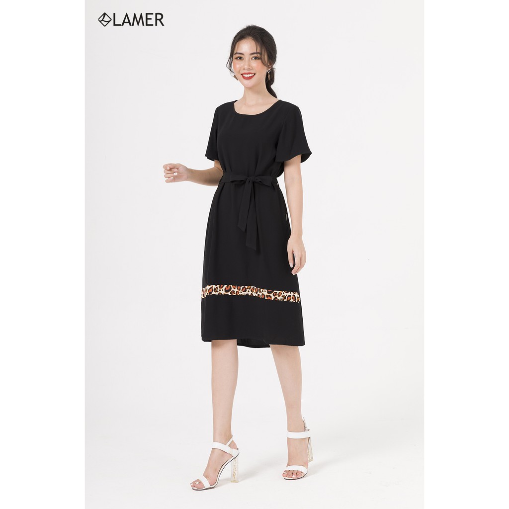 Đầm Suông LAMER Mullet Phối Gấu L63T20H030
