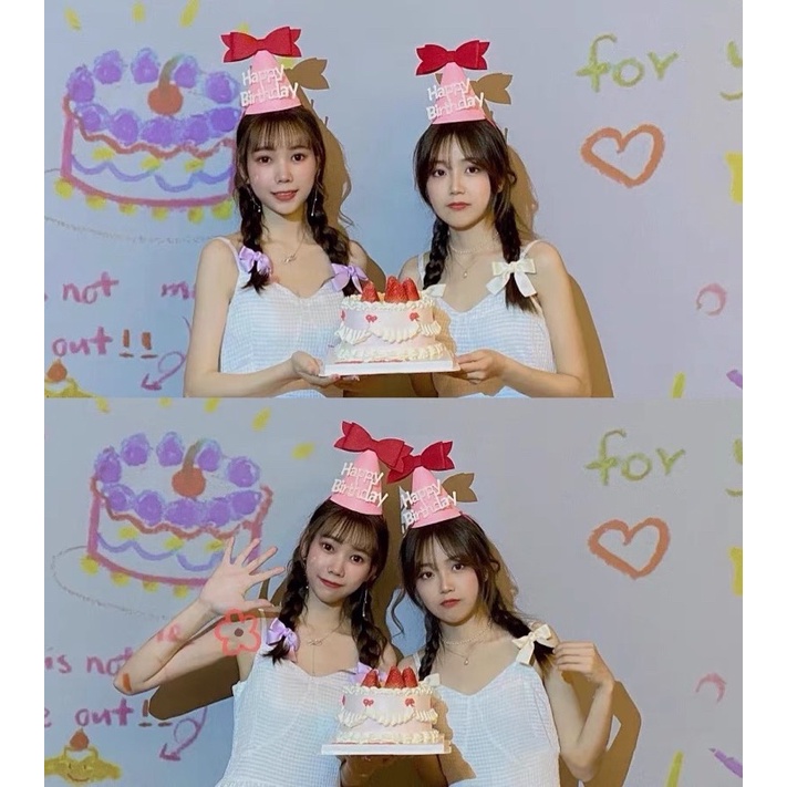 Mũ sinh nhật 3D phong cách Hàn Quốc nhiều mẫu đáng yêu cho bé