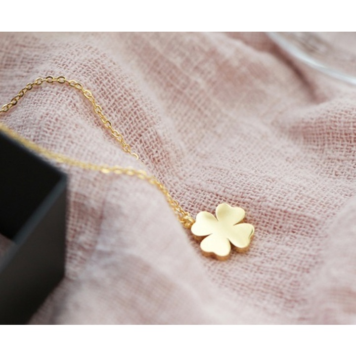 Dây chuyền titan cỏ 4 lá không gỉ WN2239