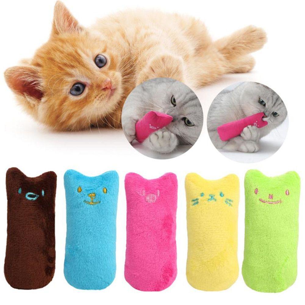 Đồ Chơi Gối Nhồi Bông Cỏ Bạc Hà Mềm Mại Nhiều Màu Vui Nhộn Cho Mèo Cưng