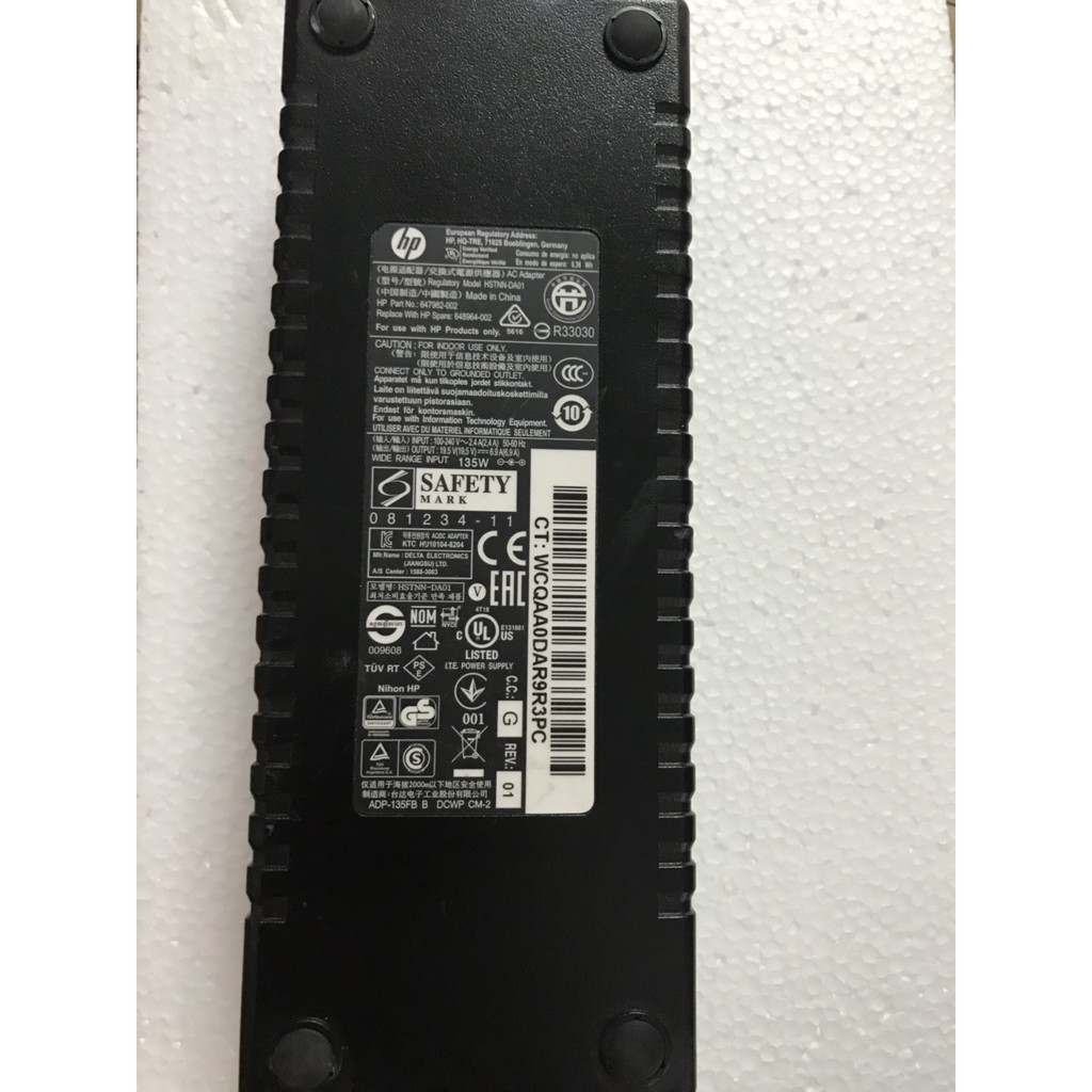 A028 SẠC LAPTOP/MÁY BỘ HP 19.5V 6.9A  XỊN THEO MÁY