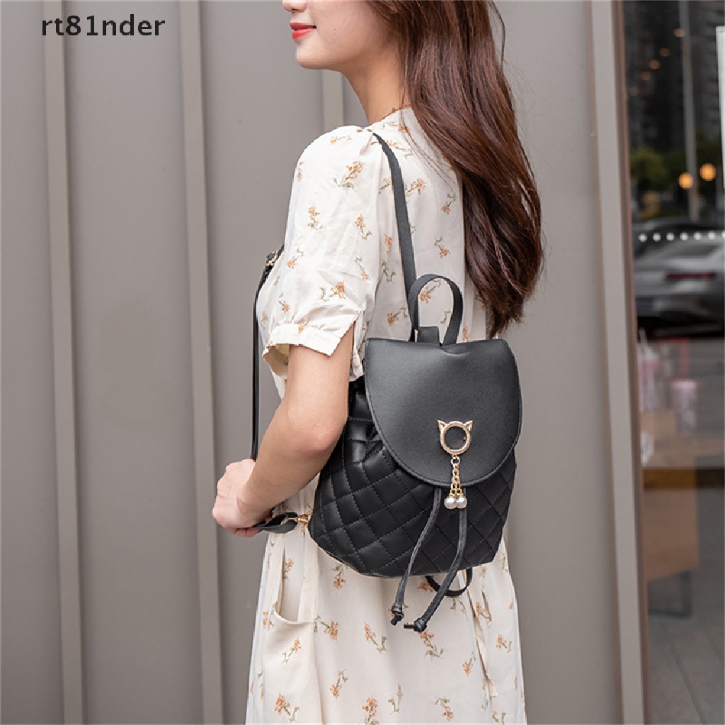 Balo da PU mini họa tiết lưới đính kim cương cho nữ